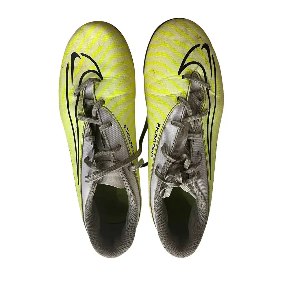 Nike Phantom GX Club FG/MG Soccer Cleats 6Y DD9564-705 Youth Yellow White
